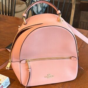 Coach Blush Pink Leather Backpack